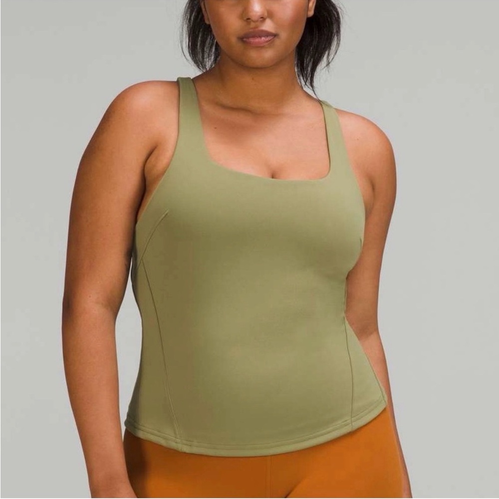 Lululemon instill tank Olive Green Tank Top NWT